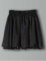 サテンギャザーミニスカート/ピンク