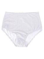 ハイウエストビキニパンツ/水玉ホワイト