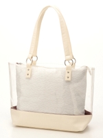 レースクリアトート/ホワイト