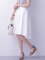 レイン／タイプライタータックスカート [撥水加工]/ホワイト