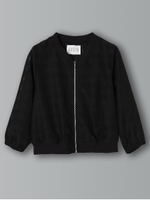 5Sシャドーチェックブルゾン/ブラック