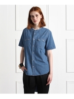 Americana バックロングシャツ/ネイビー(093)