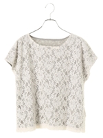 レースリバーシブルプルオーバー/ボーダー