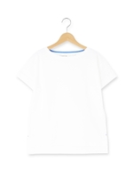 半袖コットン天竺カットソー/ホワイト系(002)