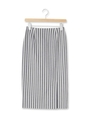 ストライプペンシルスカート/ネイビー(393)