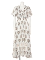フラワーシフォンドレス/White