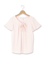 異素材リボン付きプルオーバー/オフホワイト(003)