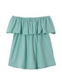 OFF SHOULDER TOPS/ライトブルー