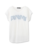 PANAMA プリントTシャツ/ホワイト(001)