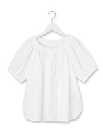 コットンブロードブラウス/ホワイト(001)