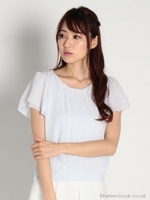 ピュアサマーカバーリングカットソー/ブルー