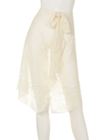 レース2WAYパレオ　(ショート丈)/アイボリー