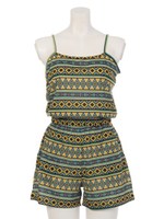 【ANAP】柄サロペット/イエロー(024)