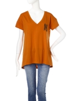 ＆ロゴリラックスＴシャツ/オレンジ(150)