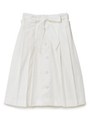 タックプリーツスカート/ホワイト