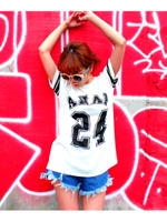 【ANAP】ANAPロゴナンバリングTシャツ/NVY
