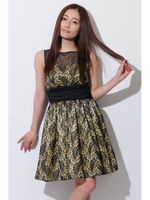 パニエ付ドレスOPS/YELLOW