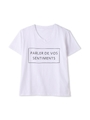PARLER DE VOS SENTIMENTS Tシャツ/ホワイト(030)
