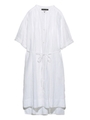 [Balcony and Bed]クラシックリネンワンピース/WHT