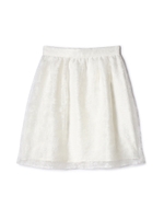 《EDIT COLOGNE》シアーフラワースカート/ホワイト(030)