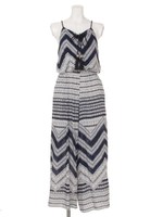 【chille anap】総柄ロンパース/NVY