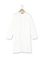 ガーゼ天竺ロングカーディガン/オフホワイト(003)