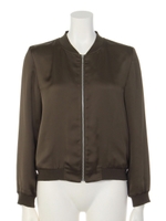 サテンブルゾン(カーキ)/カーキ