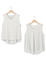 リバーシブルジャージプルオーバー/ライトグレー(011)