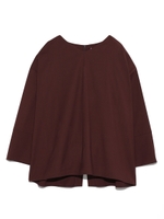 ベルスリーブVネックシャツ/NVY