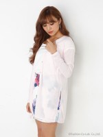 Sサイドスリットミディカーデ/SAX