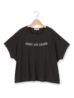 ロゴドルマンカットソー/ブラック系(015)