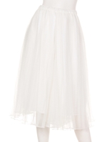 【Aunt Marie's】チュールプリーツガウチョ/WHT