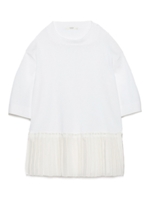 【emmi atelier】タックプリーツニットプルオーバー/OWHT