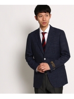 デラベチェック シングルジャケット/ネイビー(293)