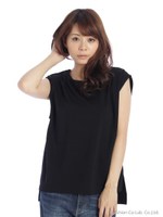 ノースリーブカットソー/オフホワイト