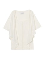 【O】バタフライレースTOP/BLACK