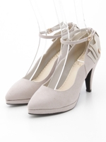 バックリボンパンプス2016FW/ベージュ