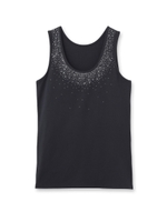 ビジューモチーフデザインタンクトップ/ライトグレー(011)