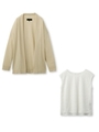 ファインコットンレースアンサンブル/ライトベージュ(051)
