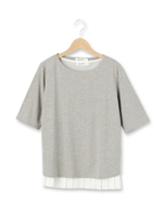 プリーツキャミ&プルオーバーセット/グレー(012)