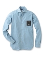 ライトウェイトデニム オープンカラーシャツ/ブルー(092)