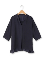 後空きドルマンスリーブブラウス/ホワイト(001)