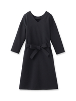 前後2WAYストレッチワンピース ベルト付き/ネイビー(093)