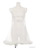 PN ランジェリーシフォン　O/P/ホワイト