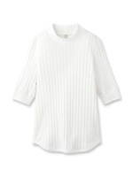 [L]リーネアテレコハイネックトップス/ピンク系(074)