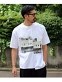 アシンメトリーフォトTシャツ/ホワイト(001)