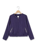 ビジューポケットブルゾンジャケット/オリーブグリーン(026)