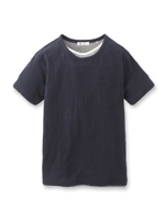 フェイクレイヤードスラブTシャツ/オフホワイト(003)