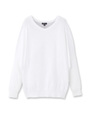 ドルマン風ニットプルオーバー/ホワイト(502)