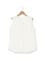 レーヨン麻ライトシャツ/アイボリー(004)